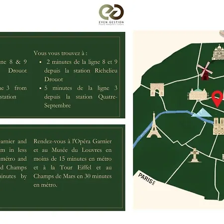 Апартаменты 43#opera # Grand Boulevards # 4bedrooms # 02 # Ac